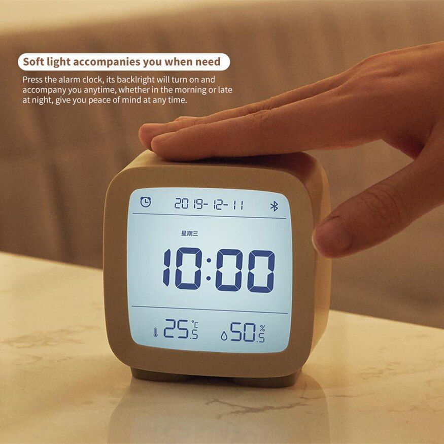 Xiaomi Qingping Bluetooth Alarm Clock Temperature