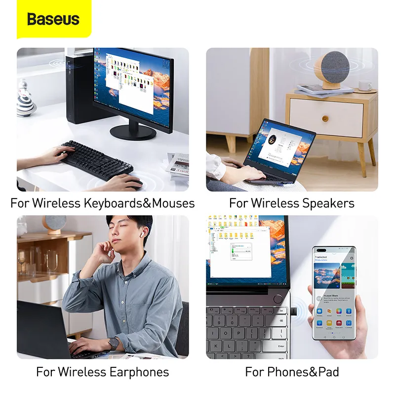 Baseus BA04 Mini Wireless Bluetooth 5.0 Adapter