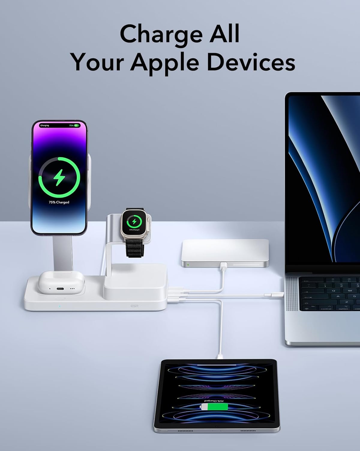 ESR 100W 6-in-1 GaN Magsafe Charging Station with CryoBoost