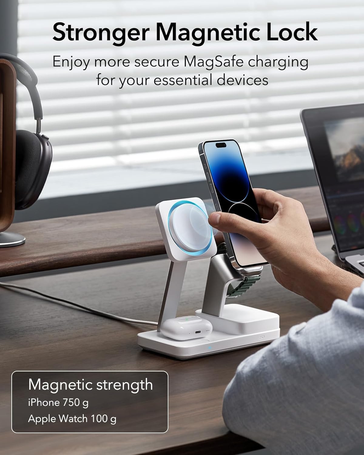 ESR 100W 6-in-1 GaN Magsafe Charging Station with CryoBoost