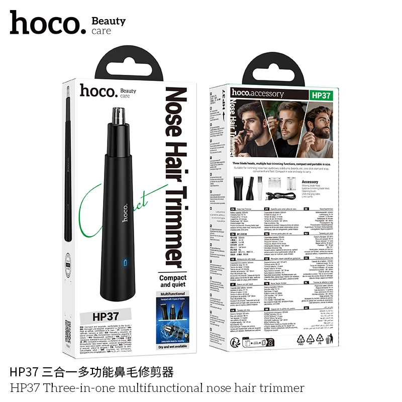 Hoco HP37 3-in-1 Multi-Functional Nose Hair Trimmer
