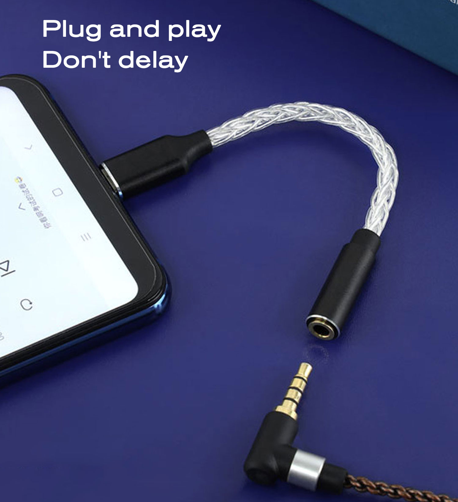 JCALLY JM04PRO Realtek ALC5686 DAC Digital Audio Adapter Decoding Line TYPEC to 3.5