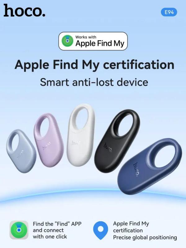 HOCO E94 AirTags Tracker GPS Intelligent Positioning Anti-lost Device, Apple Find My Network Support