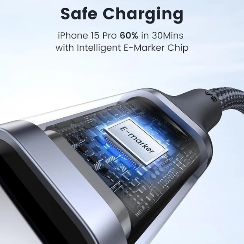 UGREEN L502 100W 1M Type-C to Type-C Braided Fast Charging Cable