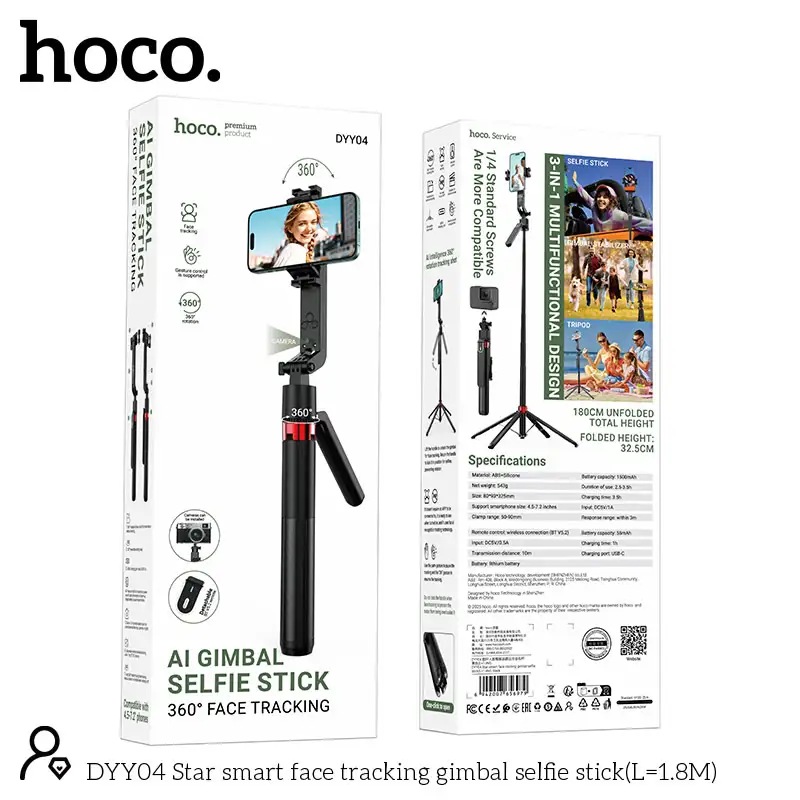 Hoco DYY04 Star Smart Face Tracking Gimbal Selfie Stick