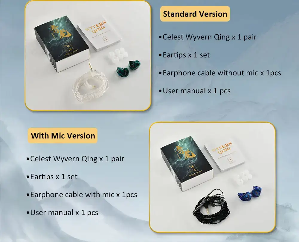 Kinera Celest Wyvern Qing 10mm Lcp Dynamic Driver In-Ear Earphones
