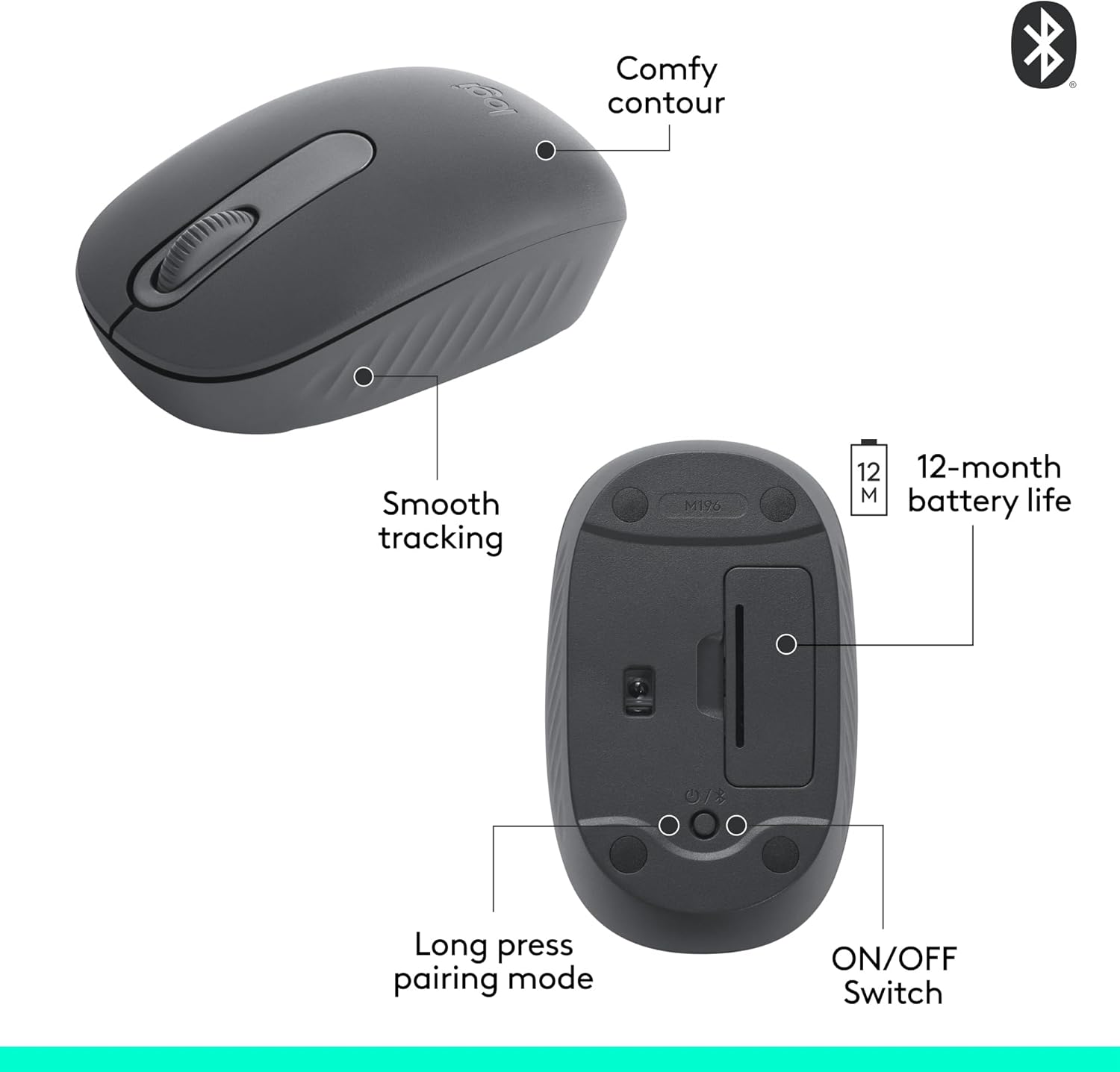 Logitech M196 Bluetooth Mouse