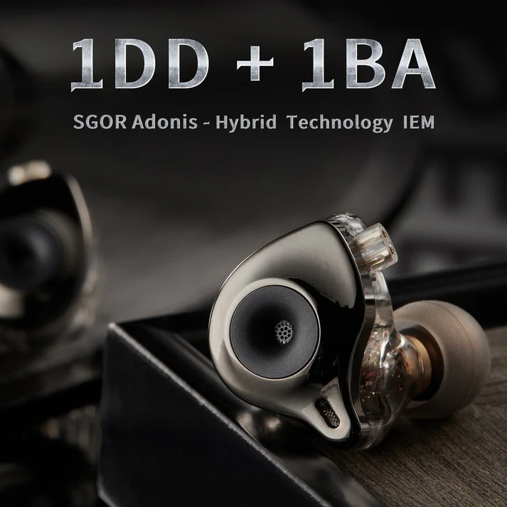 SGOR Adonis 1DD+1BA Hybrid Technology Earphones In Ear Monitor