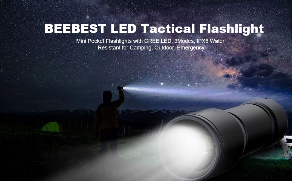Xiaomi BEEBEST Portable Flashlight LED Tactical Mini Pocket Flashlights