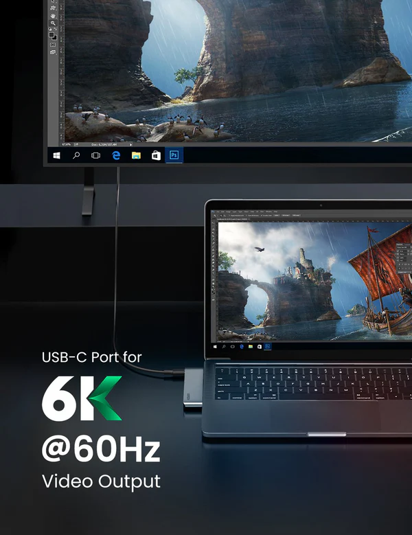 UGREEN 6-in-2 USB C Hub for MacBook Pro/Air