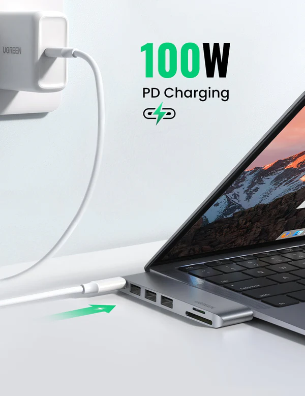 UGREEN 6-in-2 USB C Hub for MacBook Pro/Air