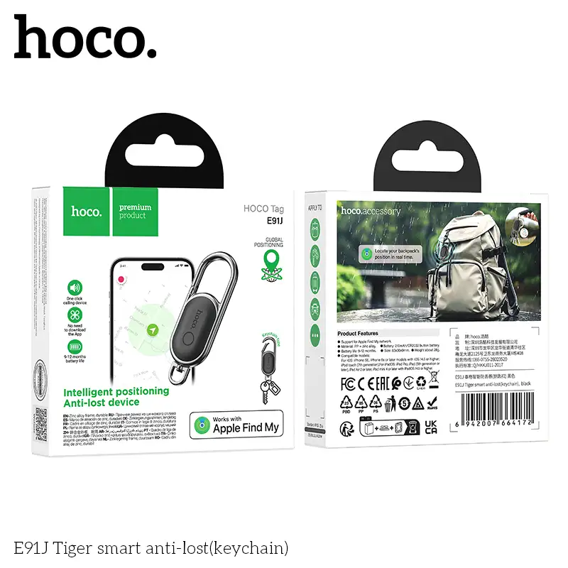 Hoco E91J Smart Anti-lost Device Keychain