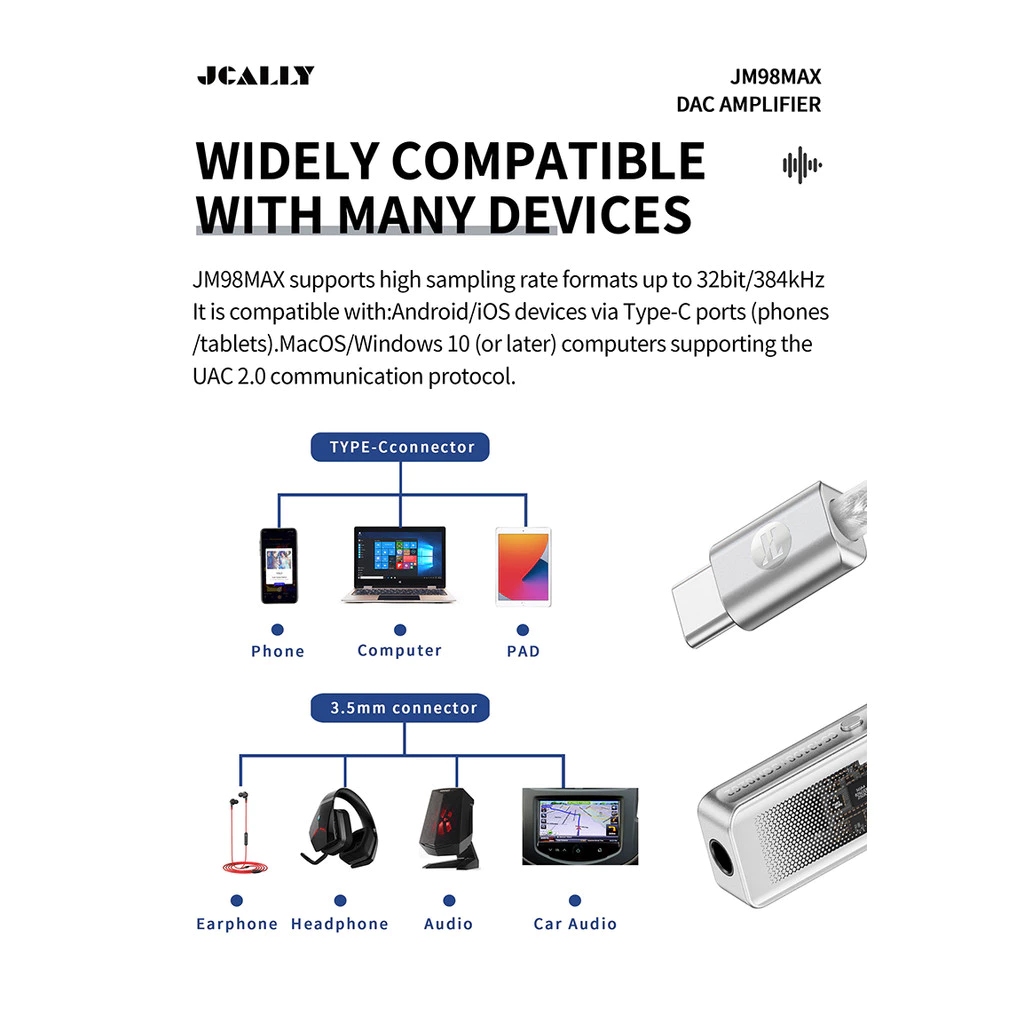 JCALLY JM98MAX Type-C High-end Portable Amplifier