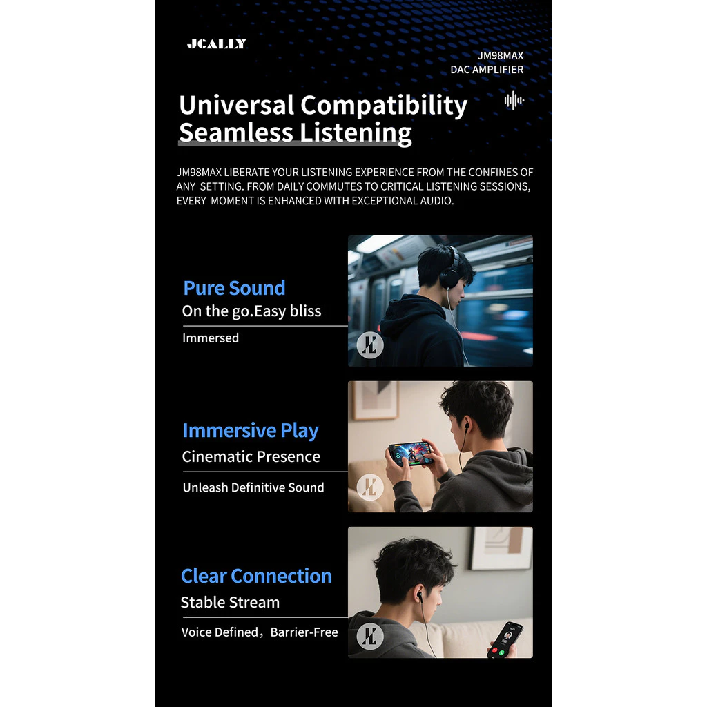 JCALLY JM98MAX Type-C High-end Portable Amplifier