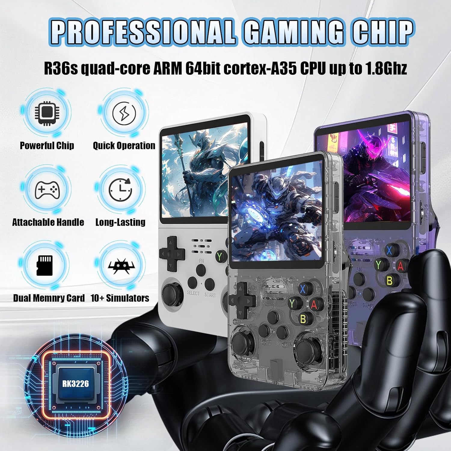 R36S Retro Handheld Game Console