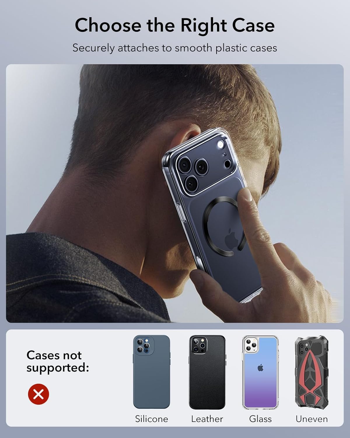 ESR Universal Ring 360 (HaloLock) MagSafe Sticker -2 Pack