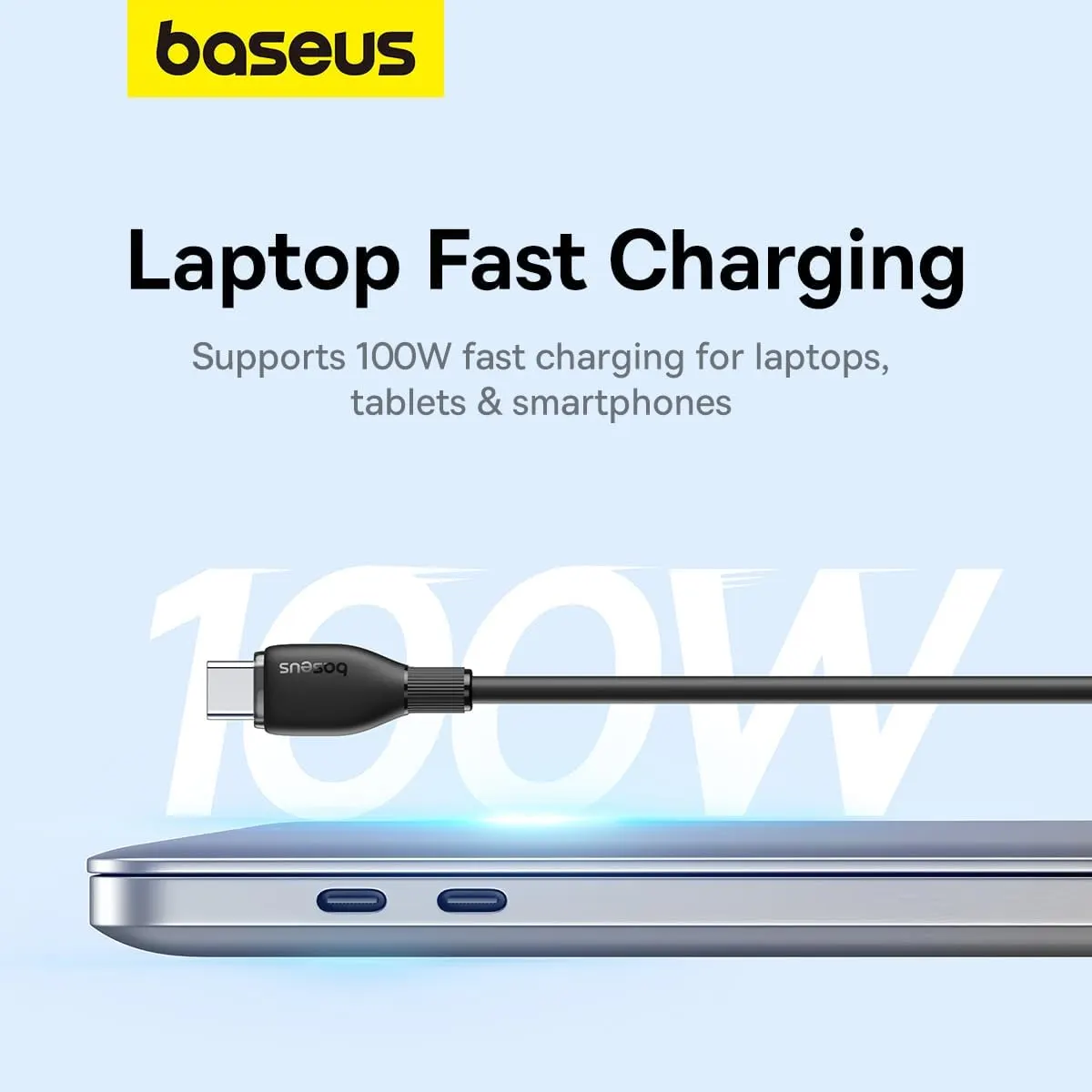 Baseus Pudding Series Fast Charging Cable With High-Speed Data Transmission Type-C to Type-C 100W 5A