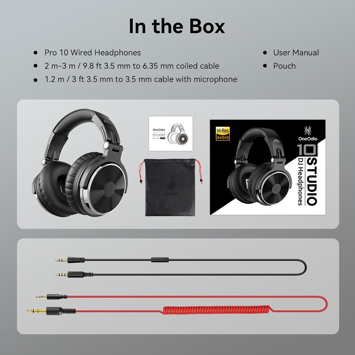 OneOdio Pro 10 Wired Headphone