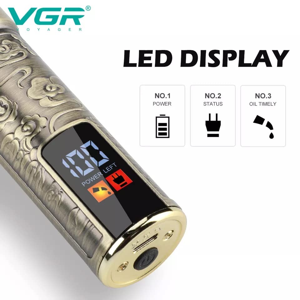 VGR V-073 Professional Hair Trimmer With LED Display