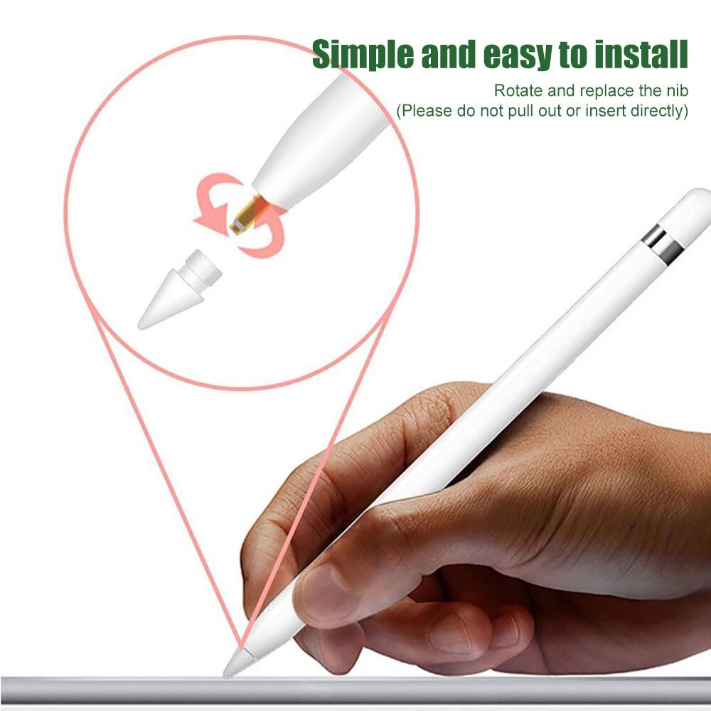 Coteetci Replacement Tib Nib Set for Apple Pencil 1&2 (4pcs)