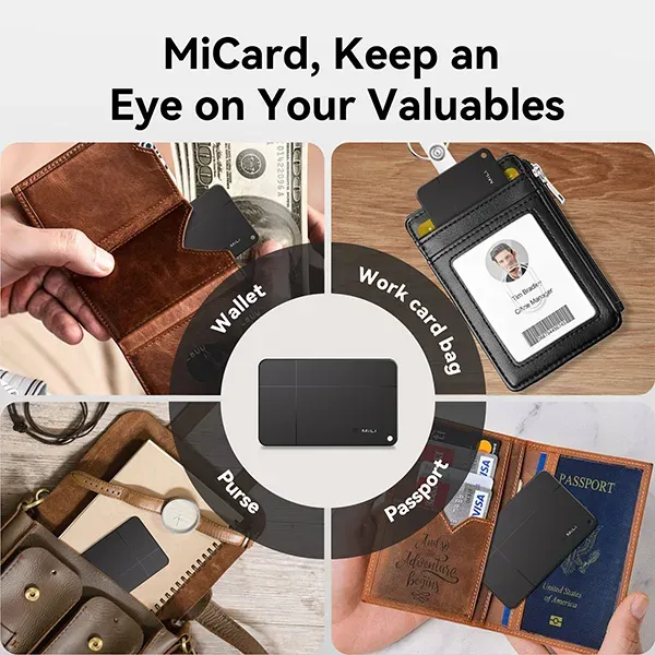 MiLi MiCard Pro Duo Anti-Loss Digital Business Card with NFC