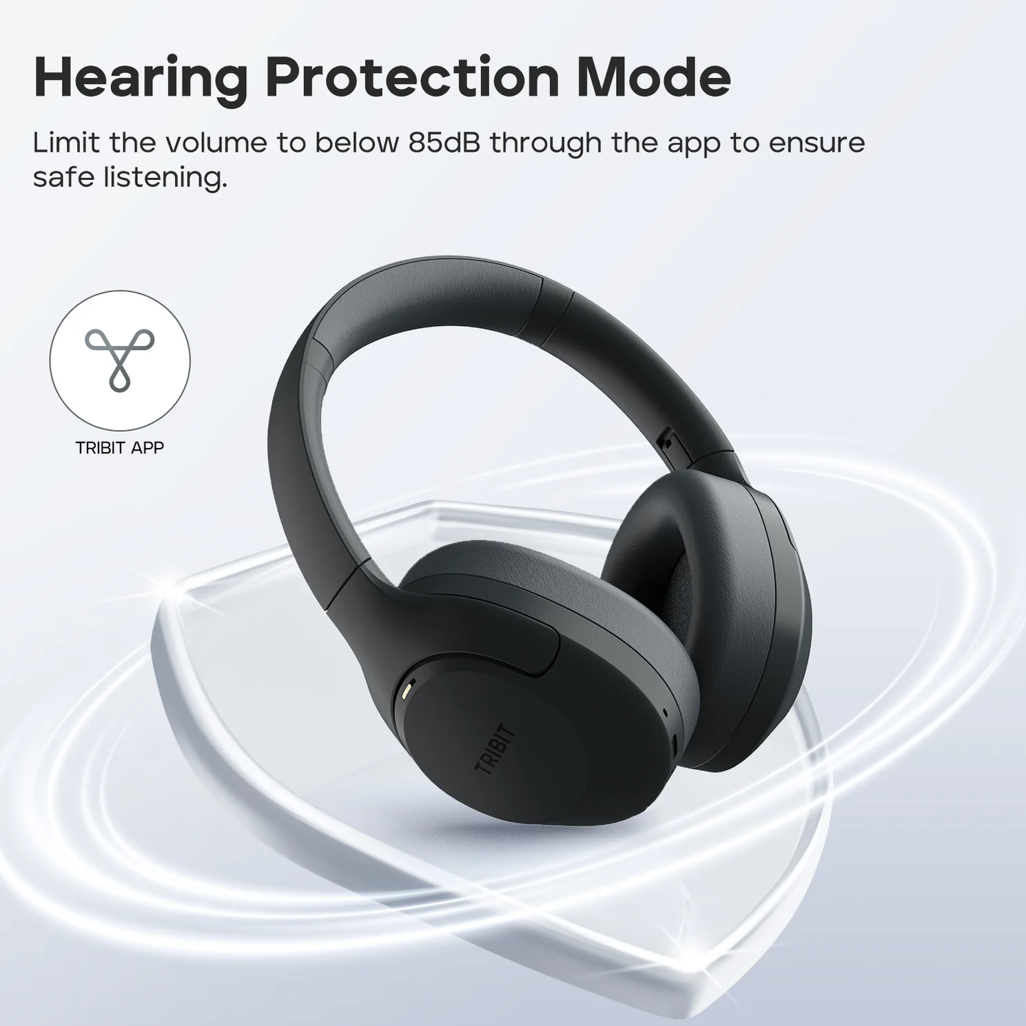 TRIBIT QuietPlus 81 Over-Ear Headphones