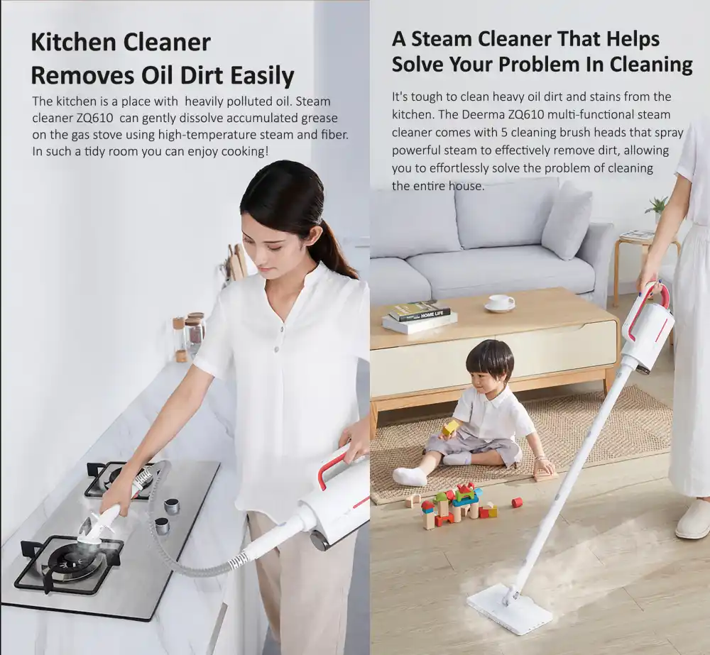 Xiaomi Deerma DEM-ZQ610 Multifunctional Handheld Steam Cleaner