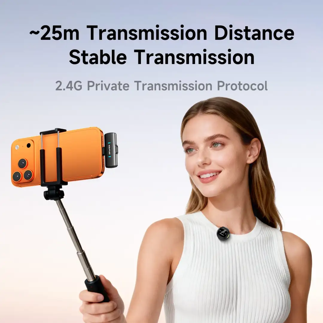 Awei MK3 Magnetic Lavalier Dual Wireless Microphone