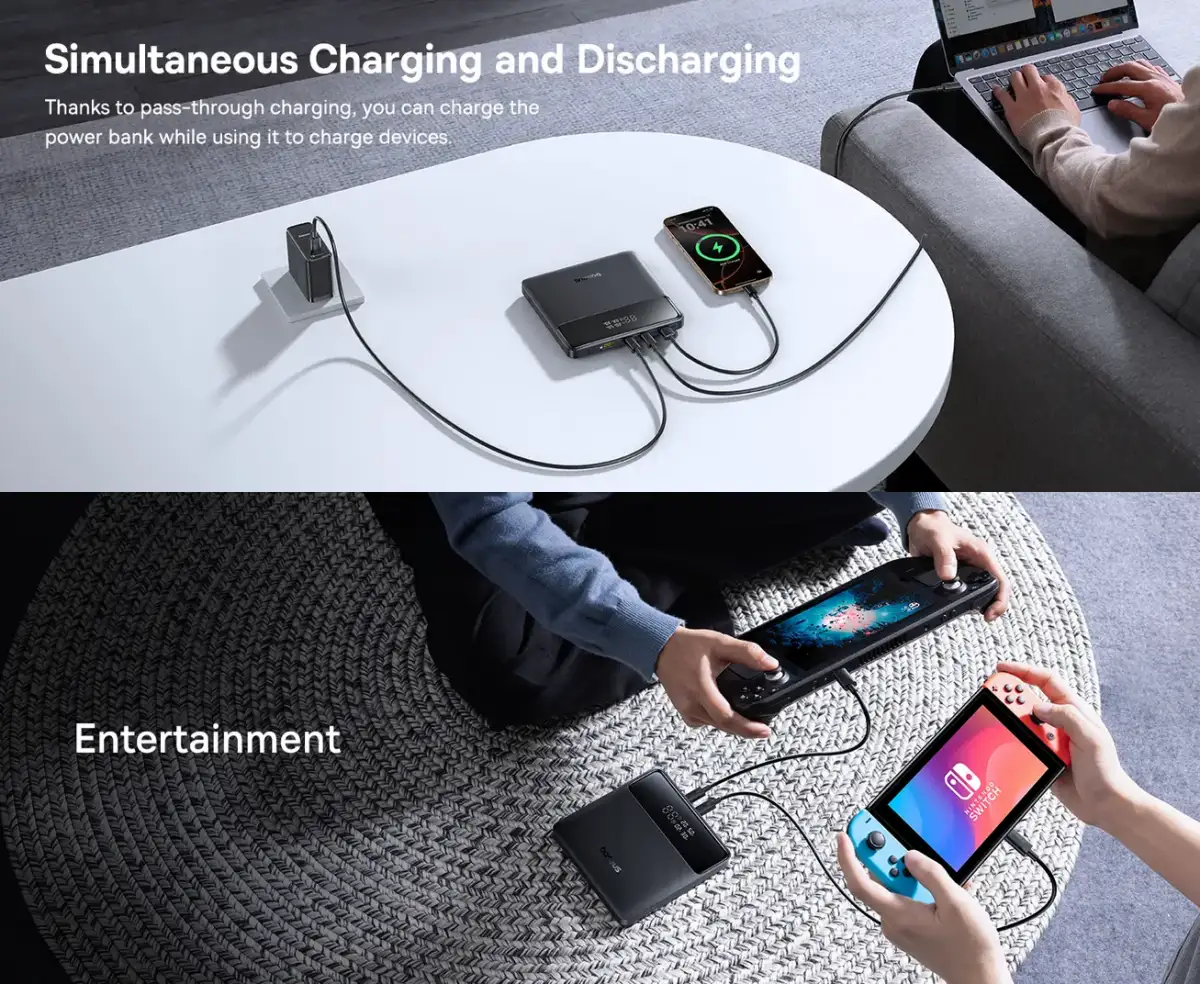 Baseus Blade H1 Lite 100W Fast Charging Power Bank - 20000mAh