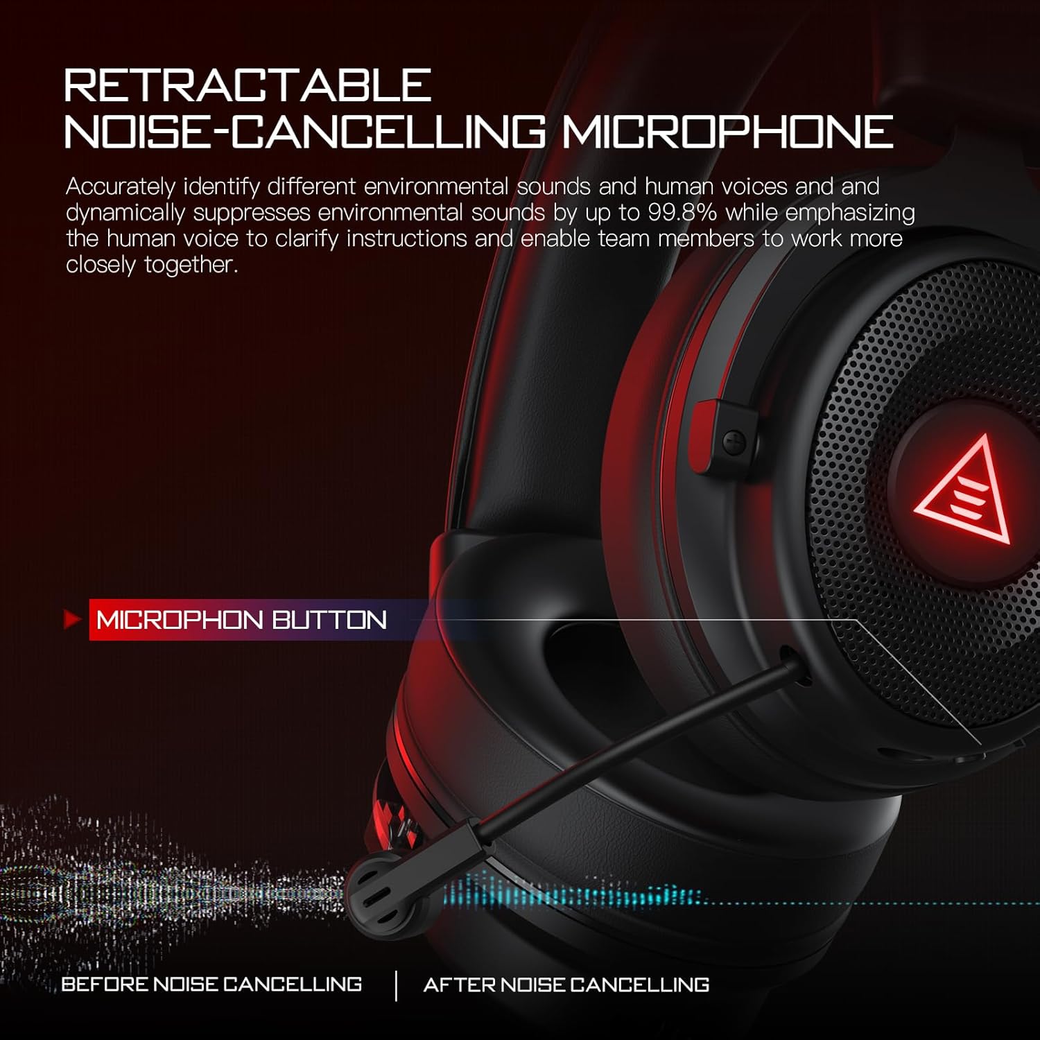 EKSA E900 BT Ultra-Low Latency Multi-Platform Wireless Gaming Headset