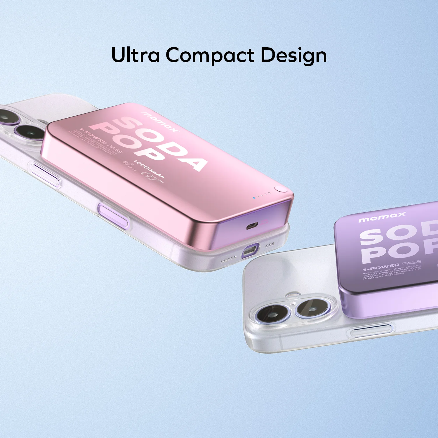 Momax 1-Power Pass 10000mAh Magnetic Wireless Battery Pack