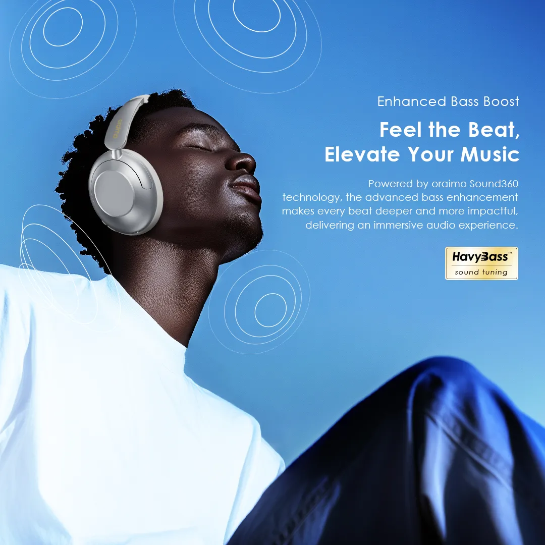 Oraimo BoomPop Pro ANC Over-Ear Headphones