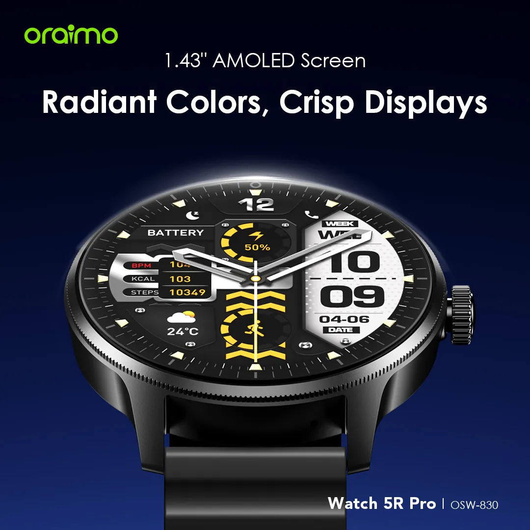Oraimo Watch 5R Pro BT Calling Smartwatch