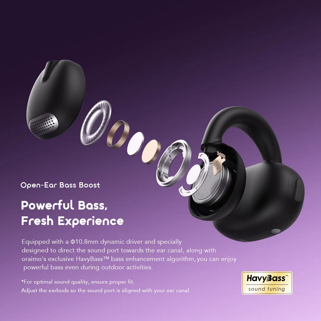 oraimo OpenSnap Clip-On True Wireless Earphones