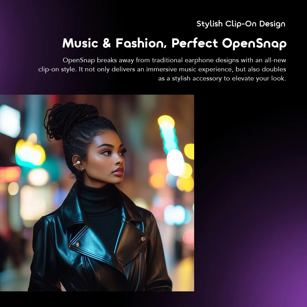 oraimo OpenSnap Clip-On True Wireless Earphones