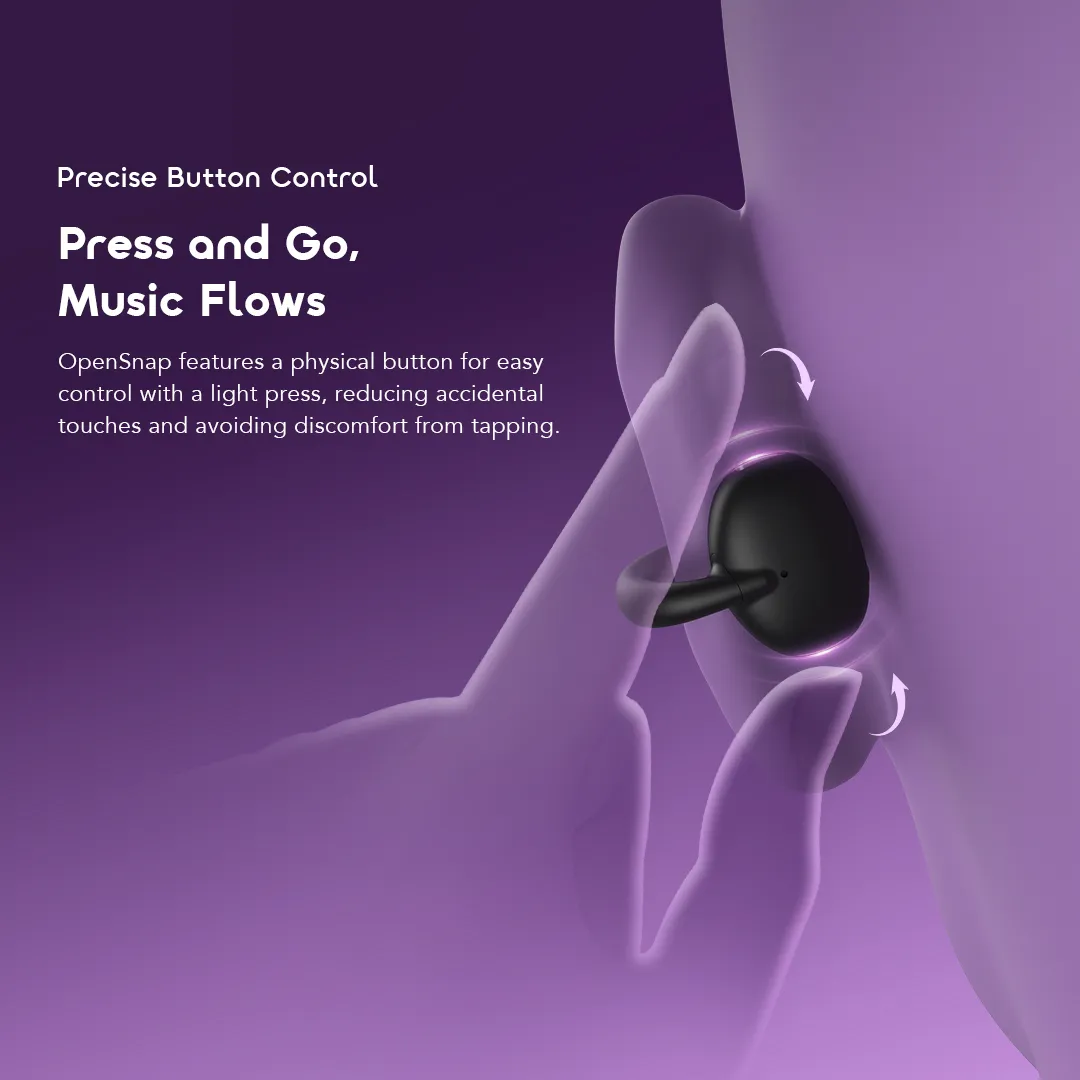 oraimo OpenSnap Clip-On True Wireless Earphones