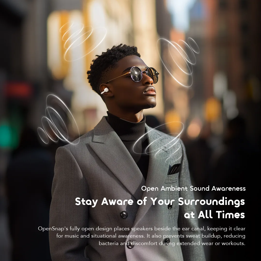 oraimo OpenSnap Clip-On True Wireless Earphones