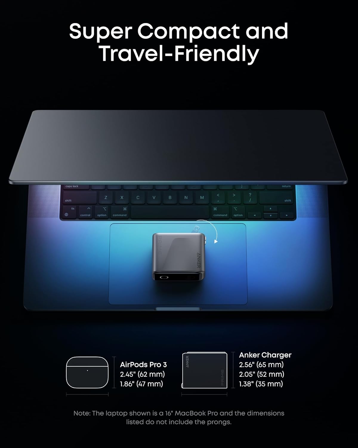 Anker Prime 160W USB-C GaN Charger (A2687) — Smart 3-Port Fast Charging Station