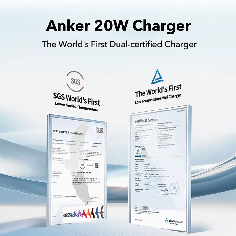 Anker Zolo 20W USB-C Charger with USB-C Cable Combo Pack – B2699