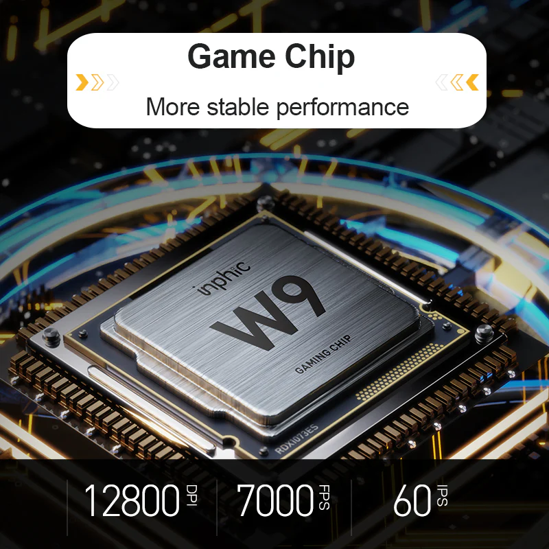 Inphic W9P Silent Wired Gaming Mouse