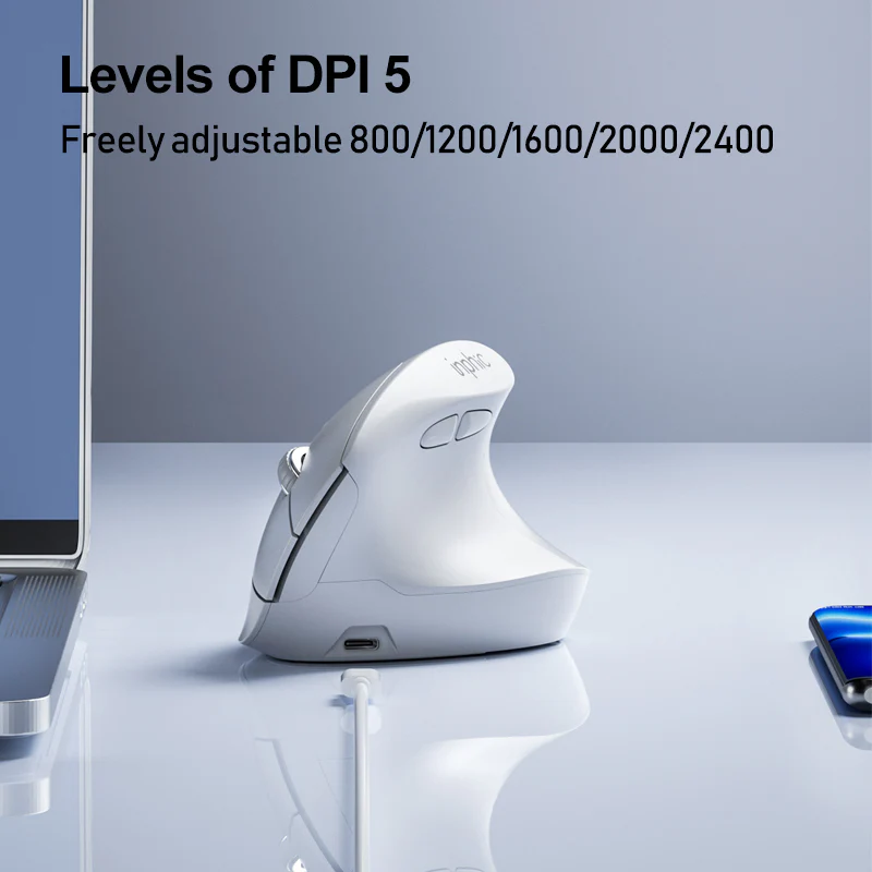 Inphic X9 Pro Vertical Ergonomic Wireless Mouse