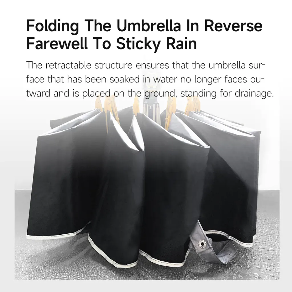 Konggu Ten Bone Reverse Mechanical Automatic Umbrella