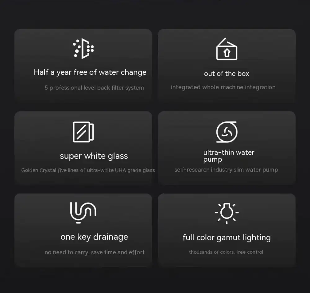 Xiaomi Mijia Smart Fish Tank MYG100 Work With Mijia APP Mobile controlled