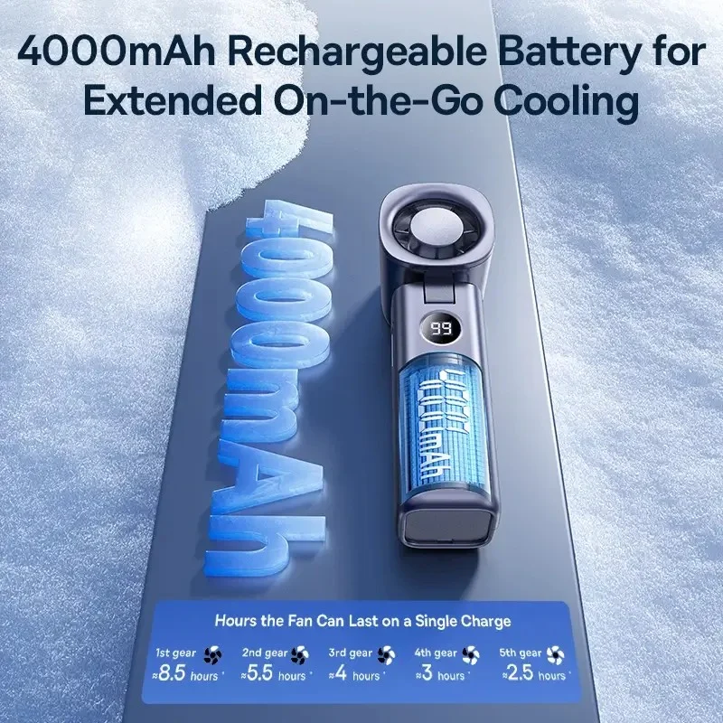 Baseus GoTrip DT1 High-Speed Foldable Handheld Fan