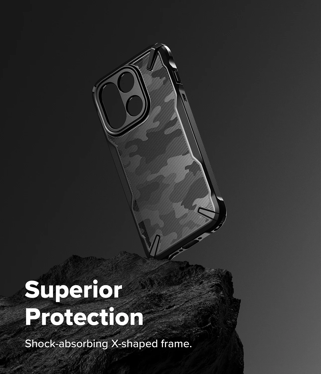 Ringke Fusion-X Camo Black Case For Oneplus 15