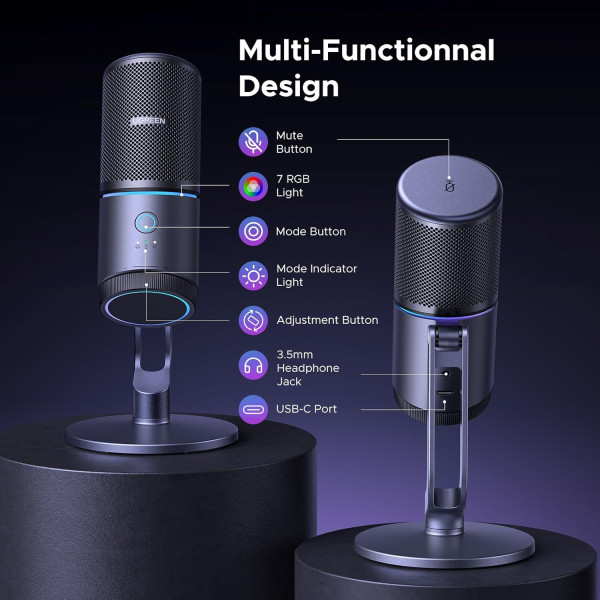 UGREEN CM769 USB Desktop Microphone - 35629