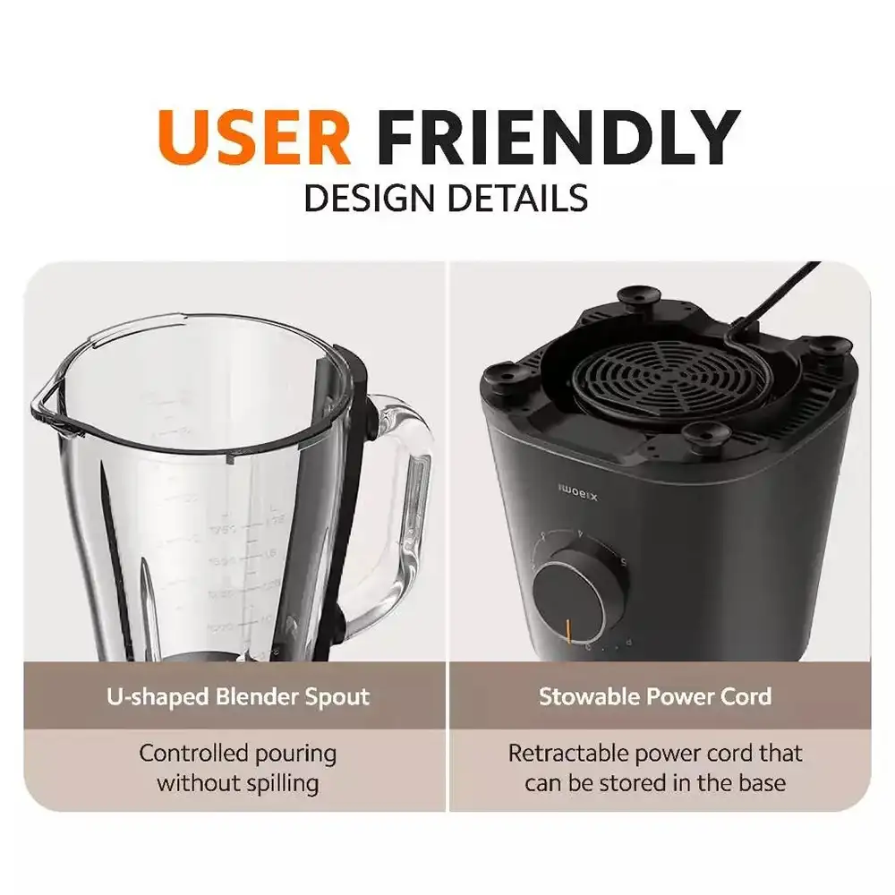 Xiaomi 600W High-Speed Multifunctional Blender (MLLJ001CM-1A)