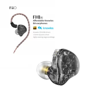 FiiO FH1s HiFi 1BA(Knowles)+1Dynamic Hybrid Earphone