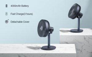 JISULIFE F7-B Clip Table Fan 4000mAh