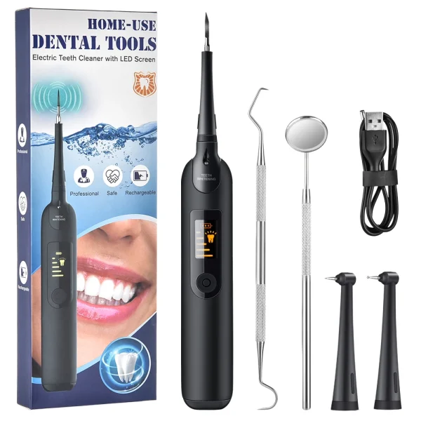 Buy Sonic Electric Tooth Cleaner Portable Oral Dental Scaler Tartar Remover With LED Display Online At Best Price In Bangladesh